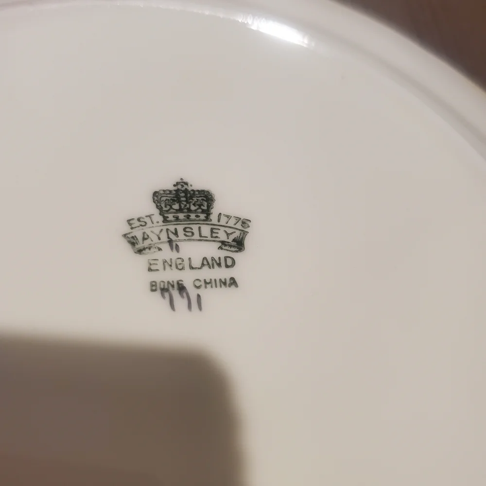 Vintage Aynsley Bone China Plate floral design replacement plate